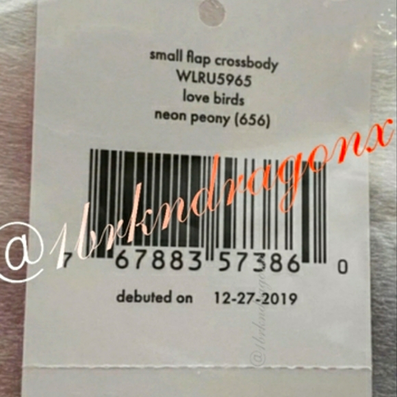 NWT Baby Pink Love Birds Crossbody Kate Spade New York Love Bag Chain Strap - Picture 5 of 16